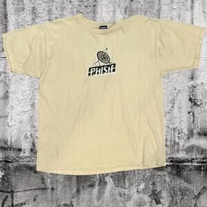 Vintage Phish Logo Tee XL BeigeTan Band Tee Jam Band Y2K